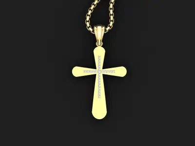 Cross Light Gold 3CP035 3DM STL 3D model