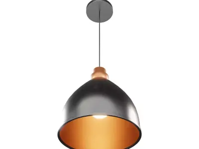 Industrial Pendant Lamp 3D Model Multi Format ArchViz Low-poly 3D model