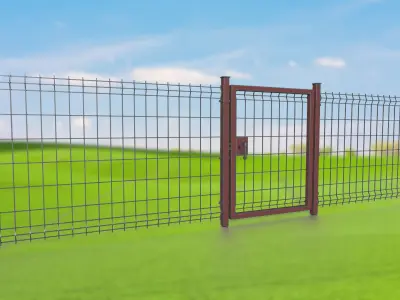 Netting Mesh Fence Kit  3D Model Pack