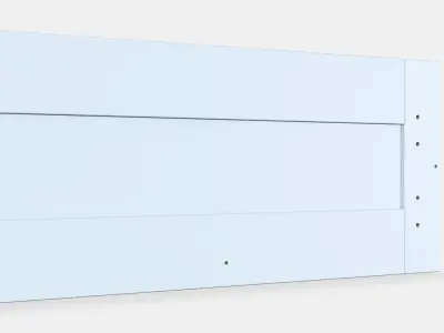 HANVIKEN Drawer front Low-poly 3D model