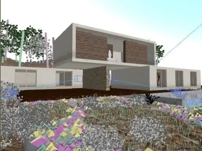 Exterior Modern House 3D model purchase