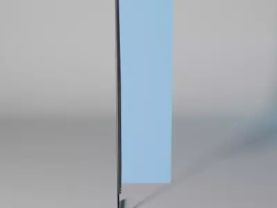 Rectangle Flag 3D model