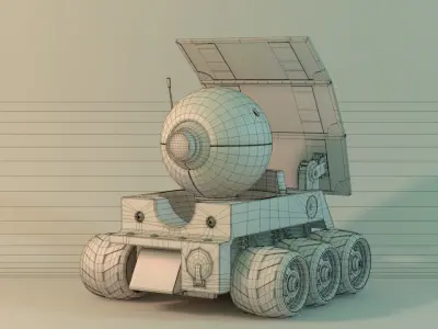 Planet 51 Rover 3D model