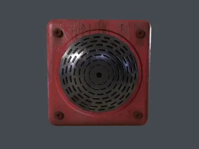 Intercom Speaker 3D Model Low-poly 3D model