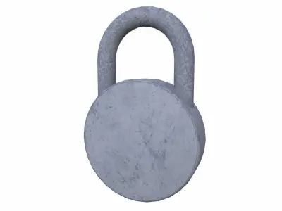 Pad Lock Low-poly 3D model