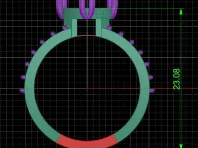 Jewelry ring 382 3D print model