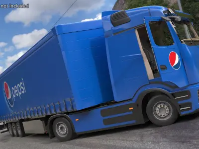  Electric Truck with PepsiCo Trailer Rigged 