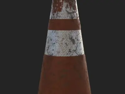 Traffic Cone -  Game Ready Low-poly 3D model