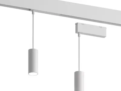 Track Light Fat White by Forstlight 3D model