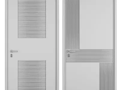 Entrance door set171 3D model