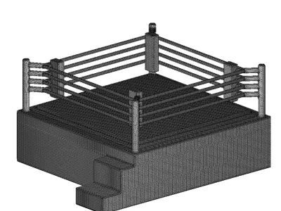 Exquisite Boxing Ring 3D print model