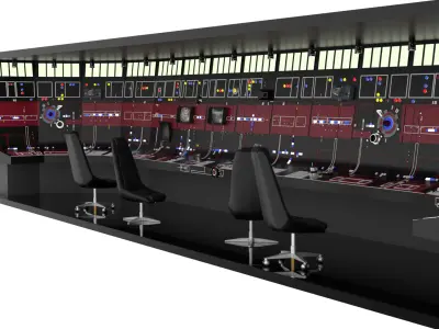 Set 3ac - Full Control Panels Wall 1-12 scale Blackseries 3D Model Pack