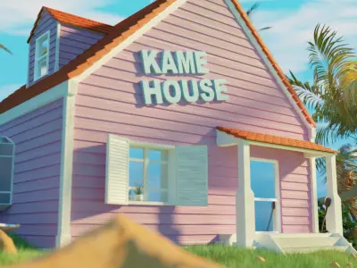 Kame House from Dragon Ball Z 3D Model  3D model