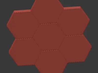 CALLS gold and hexagonal ceiling light 3D model