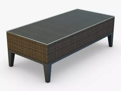 Rexus coffee table brown 3D model