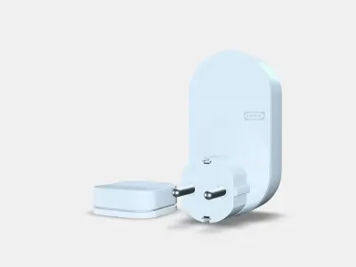 TRADFRI Control outlet kit Low-poly 3D model