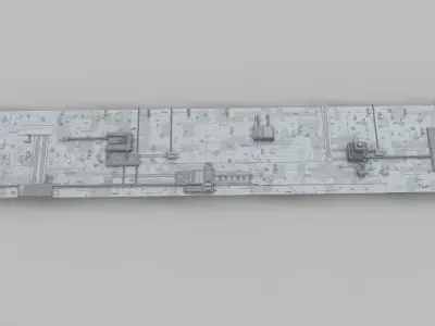 Sci-Fi architecture Elements collection 10 3D model