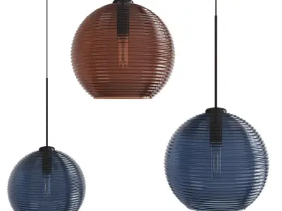 Kristall 6 One Light Low Voltage Pendant Low-poly 3D model