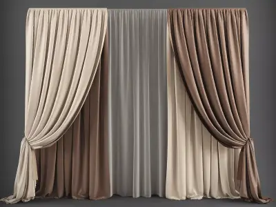 Curtain 3D model-41 3D model