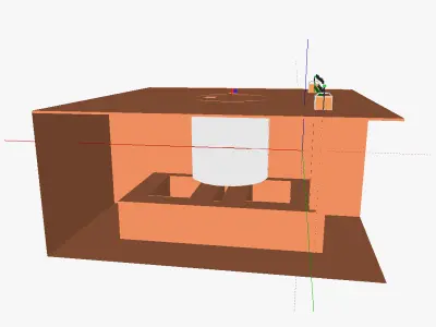 Modular kiln 3D model
