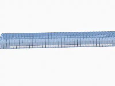 Greenhouse glass 3D model