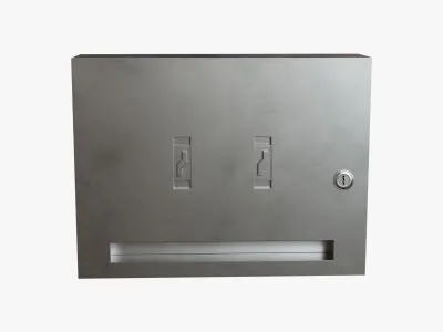 Trash Chute - Wall Mounted model 3D model