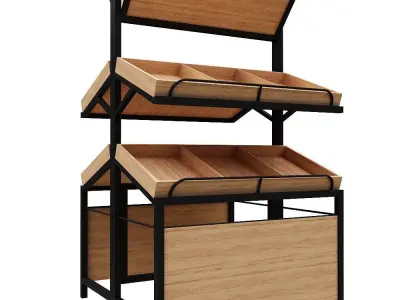 Stall models Low-poly 3D model