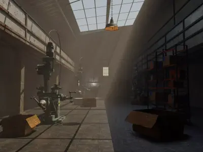 High Quality High Poly WareHouse Scene Ready For games 3D model
