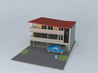 House exterior design  NEG Free 3D model