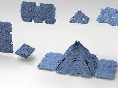 Art Deco Archon pyramid collection  3D model