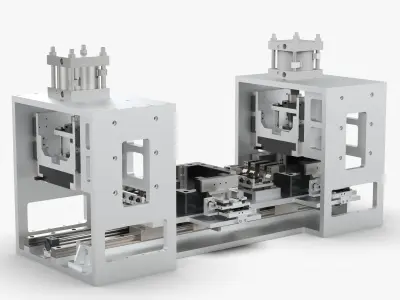 Automatic Square Battery Size Measuring Machine 3D model