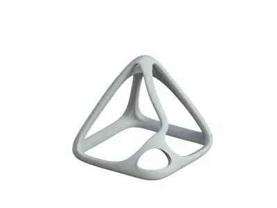 SciFi Cube Object No 57541 Low Poly Shape Low-poly 3D model