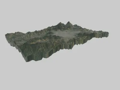KATHMANDU City Low-poly 3D model
