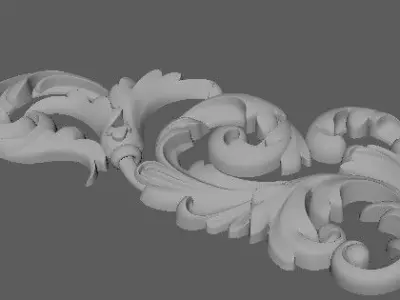 dekor ornate border dies 3D model