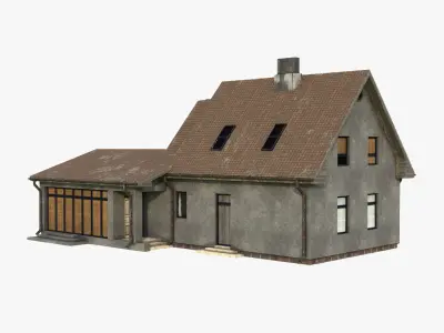 Building 001 Low-poly 3D model