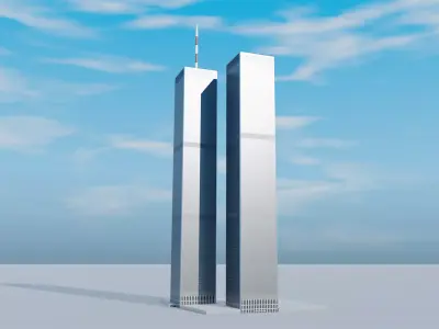 World Trade Center Twin Towers New York 3D model