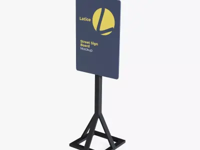 Advertising Stand Low-poly 3D model