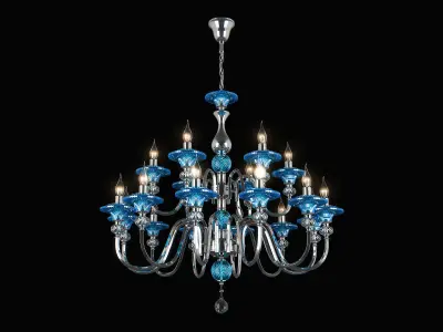 699184 Azzurro Osgona Chandelier 3D model