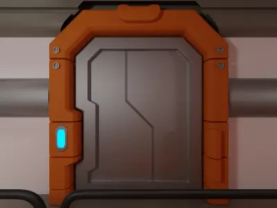 scifi corona virus research centre Low-poly 3D model