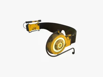 SciFi Glasses D08 Yellow Dirt - Character Design Fashion Low-poly 3D model