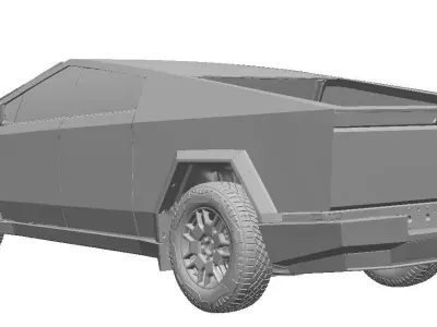 Tesla Cybertruck Foundation Edition 2024- Exterior Scan 3D model 3D model