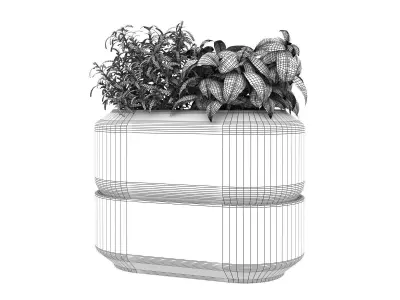 Chefn Large Herb Planter Box 3D model