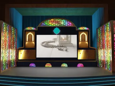 Orientalist Stage Design 3D model