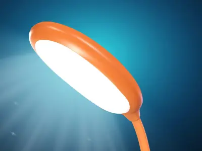 Bear Desk Lamp Cute Low-poly 3D model