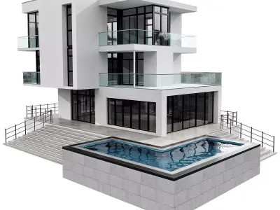 MODERN HOUSE NO28 A 3D model