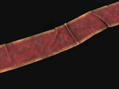 Old Carpet 1 Low-poly 3D model