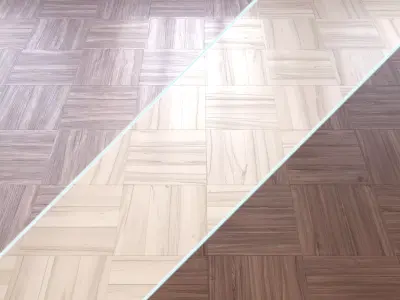 Parquet - Laminate - Wooden floor 3 in 1 Low-poly 3D model get