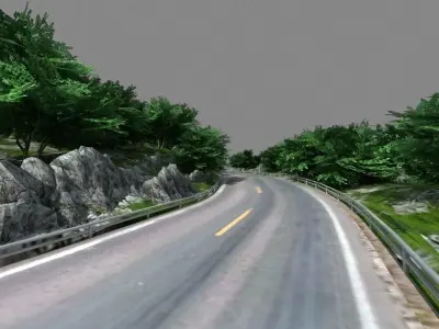 Mountain Road 01 3D model