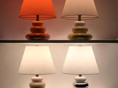 Table Lamp Pebbles Design 3D model