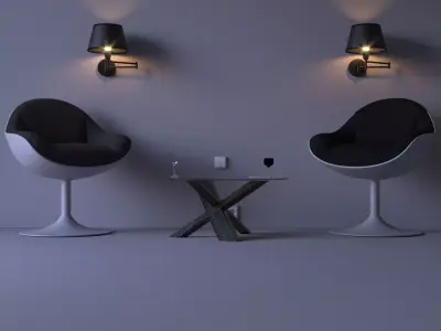 Living Room component Free 3D model